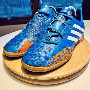 Adidas Predator Predito Mens 5.5 Indoor Blue Orange Soccer Shoes Q21739